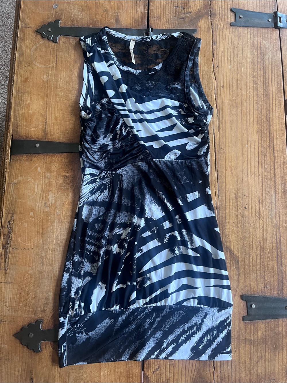 Sneak Peek Black and White Mini Dress